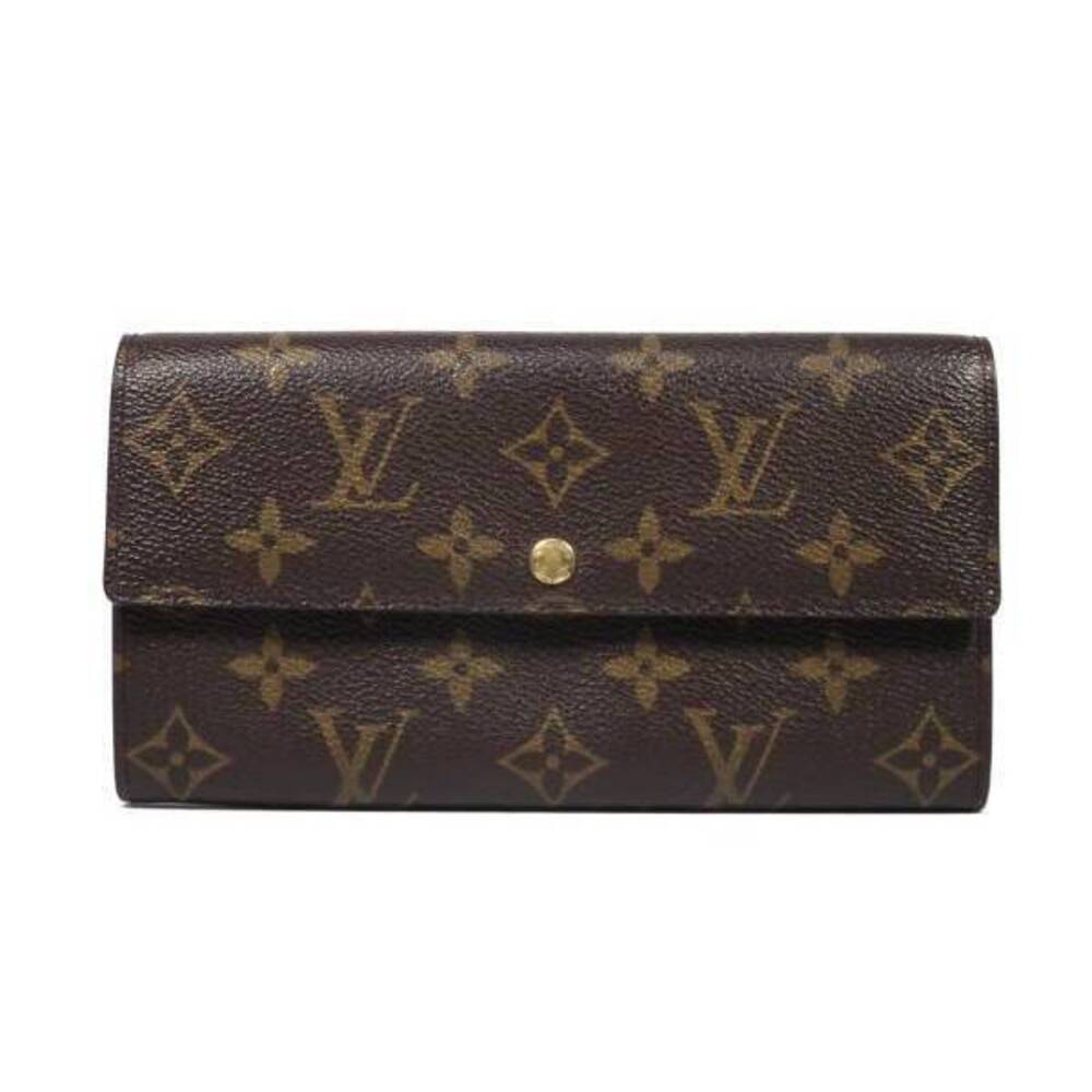 Louis Vuitton Monogram Zippered Long Wallet Portemonnaie Credit Bi fold LV - Picture 1 of 1